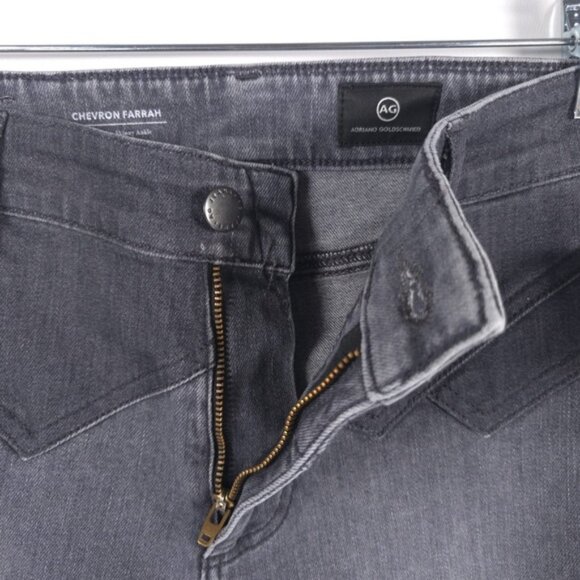 NWT AG ADRIANO GOLDSCHMIED CHEVRON‎ FARRAH High Rise Skinny Ankle Jeans Size 26 - Picture 5 of 14